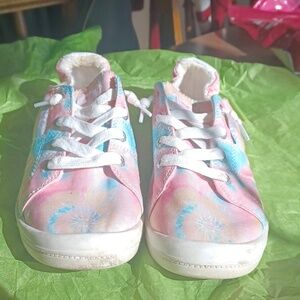 Roxy Bayshore II Women's Pre-owned Casual Tie Died Sneakers - sz. 10